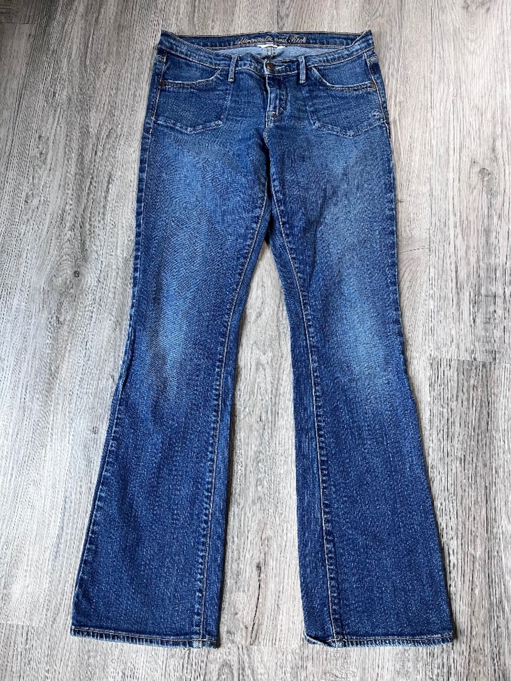 Abercrombie & Fitch Jeans Flare Low Rise Bootcut stretch Y2K Vintage Sz 6
